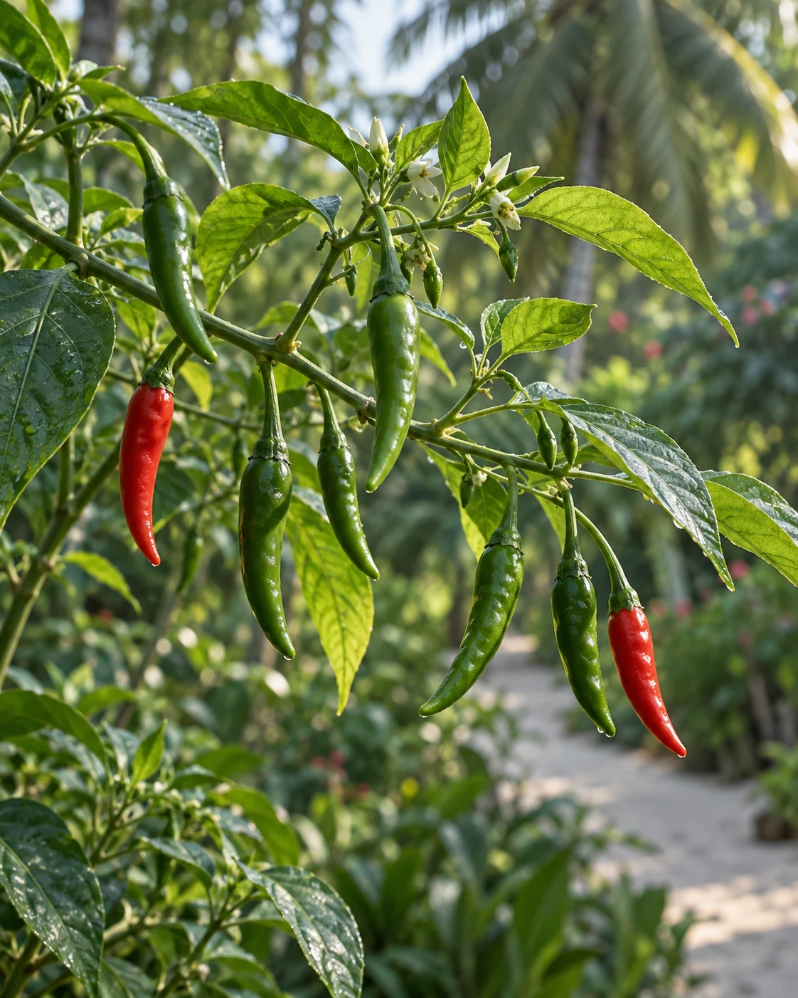 Island crop and growing scene